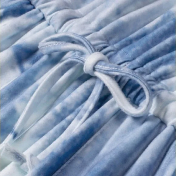 Blue Pocketed Tie Dye Knit Jumpsuit. NWT. - Picture 11 of 16